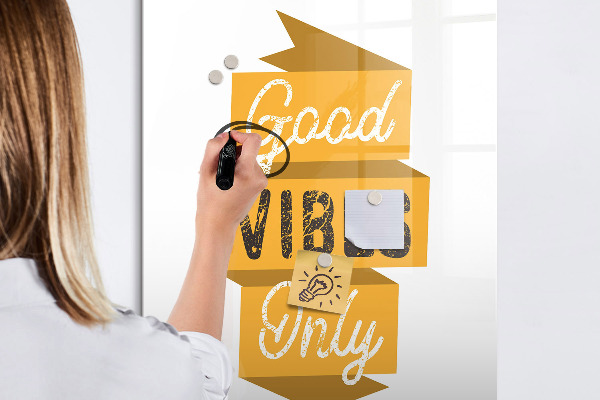 Dry erase board magnetic Creative board for photos and notes