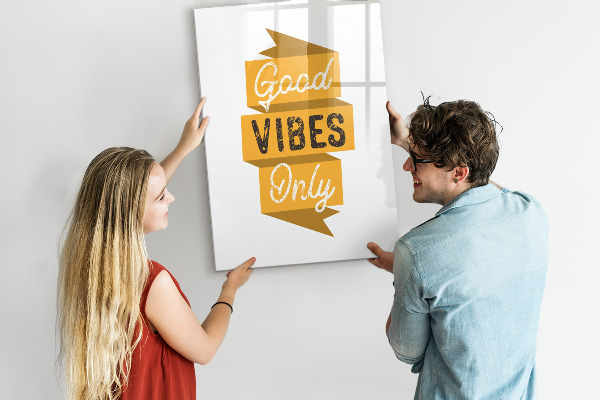 Dry erase board magnetic Creative board for photos and notes