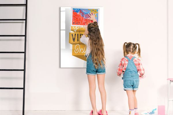 Dry erase board magnetic Creative board for photos and notes