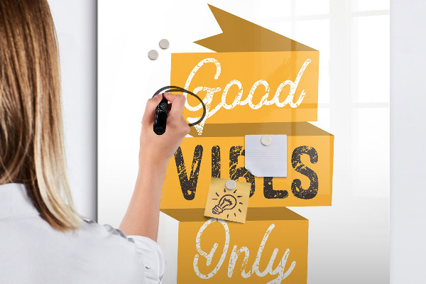 Dry erase board magnetic Creative board for photos and notes