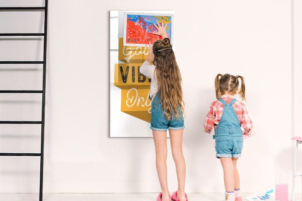 Dry erase board magnetic Creative board for photos and notes