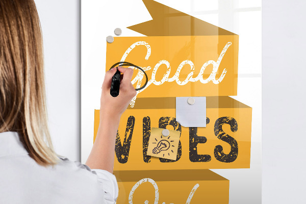 Dry erase board magnetic Creative board for photos and notes