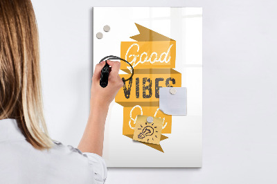 Dry erase board magnetic Creative board for photos and notes