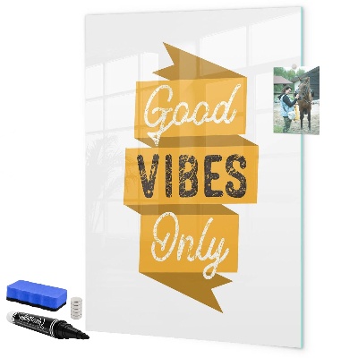 Dry erase board magnetic Creative board for photos and notes