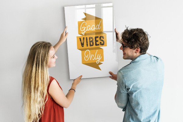 Dry erase board magnetic Creative board for photos and notes