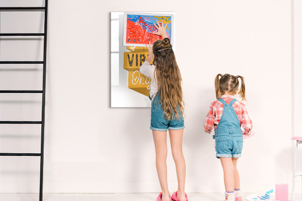 Dry erase board magnetic Creative board for photos and notes