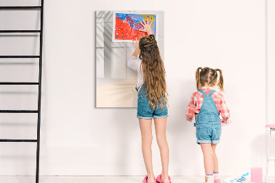 Dry erase board magnetic Note and photo board