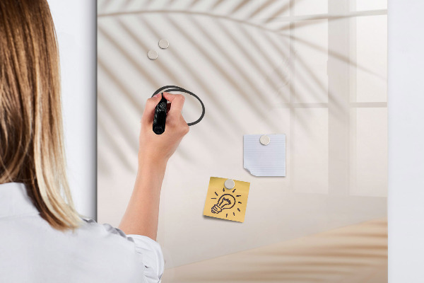 Dry erase board magnetic Note and photo board
