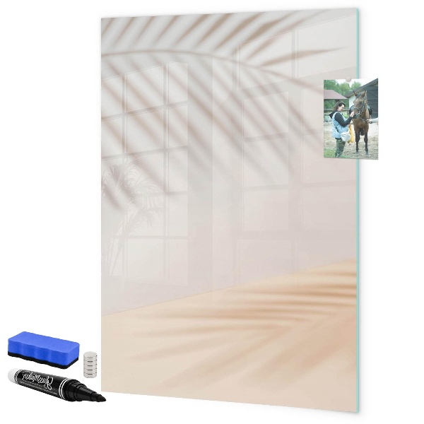 Dry erase board magnetic Note and photo board