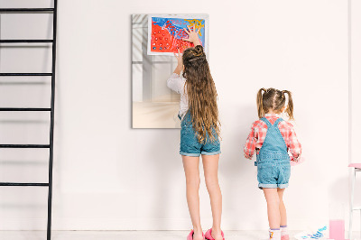 Dry erase board magnetic Note and photo board