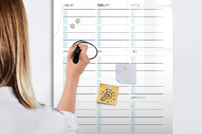 Magnetic dry erase board Planner for important dates and photos