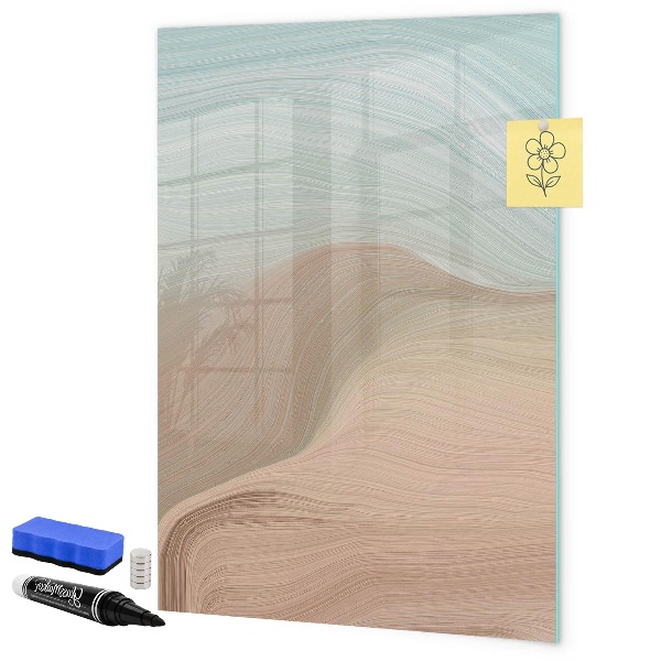 Dry erase board magnetic A colorful board for notes and photos