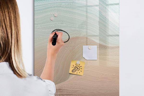 Dry erase board magnetic A colorful board for notes and photos
