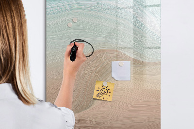 Dry erase board magnetic A colorful board for notes and photos