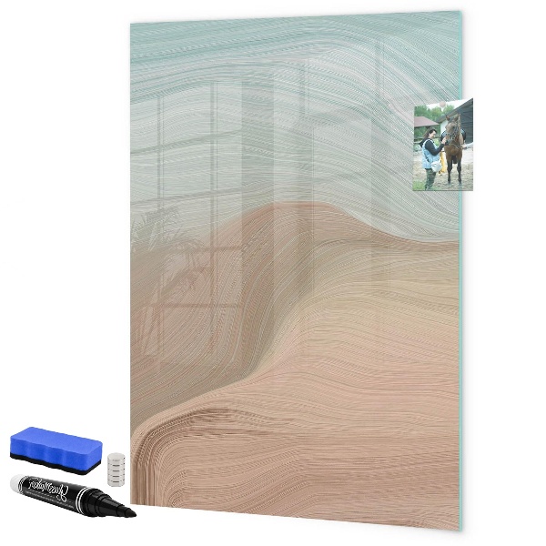 Dry erase board magnetic A colorful board for notes and photos