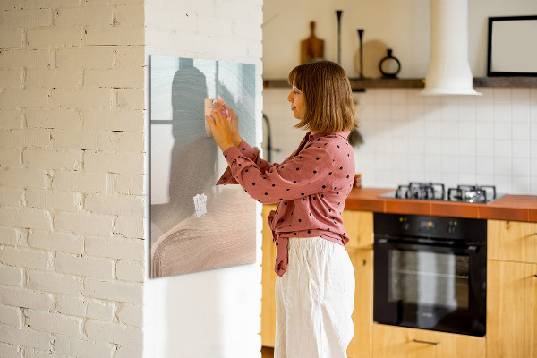 Dry erase board magnetic A colorful board for notes and photos