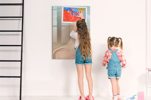 Dry erase board magnetic A colorful board for notes and photos