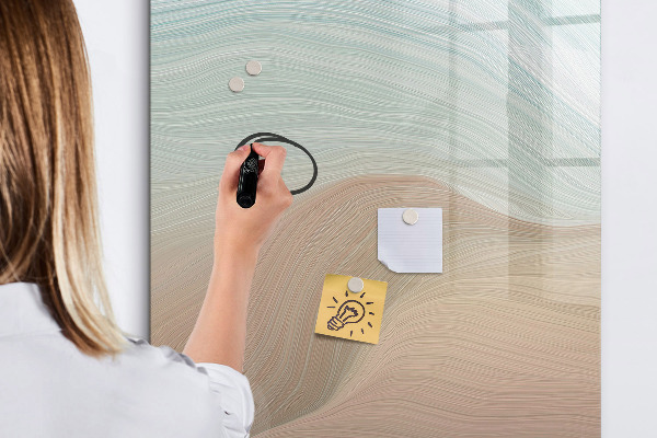 Dry erase board magnetic A colorful board for notes and photos