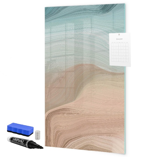 Dry erase board magnetic A colorful board for notes and photos
