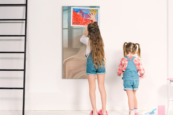 Dry erase board magnetic A colorful board for notes and photos