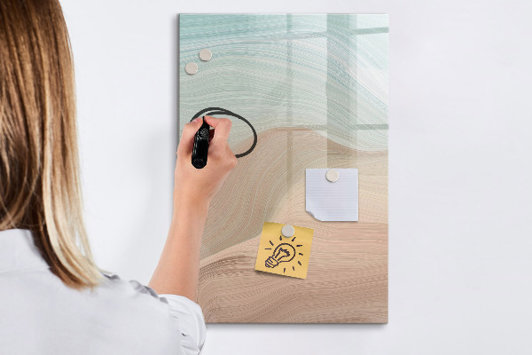 Dry erase board magnetic A colorful board for notes and photos