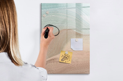 Dry erase board magnetic A colorful board for notes and photos