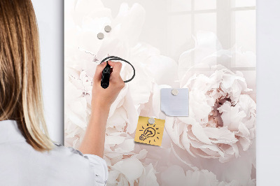 Magnetic dry erase board Floral collage with memories and notes