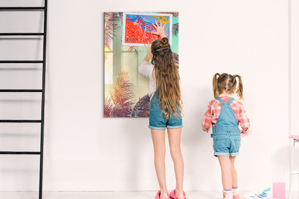Dry erase board magnetic Creative board for photos and notes