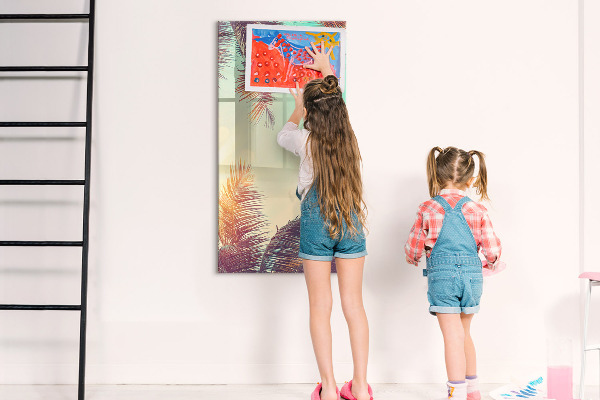 Dry erase board magnetic Creative board for photos and notes