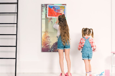 Dry erase board magnetic Creative board for photos and notes