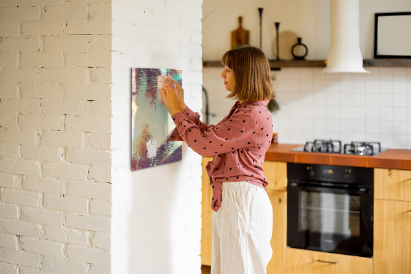 Dry erase board magnetic Creative board for photos and notes