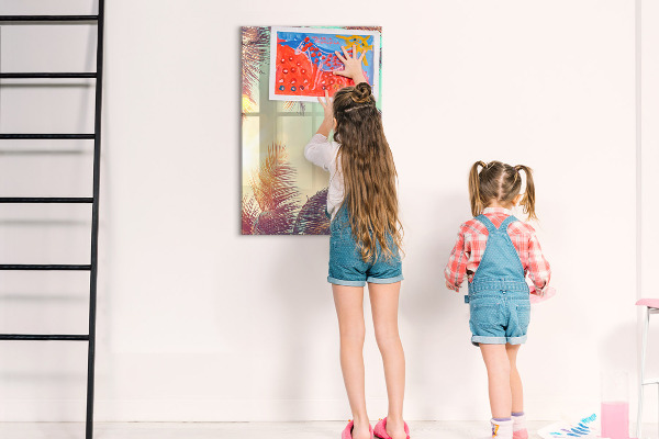Dry erase board magnetic Creative board for photos and notes