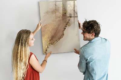 Dry erase board magnetic Stylish board for photos and notes