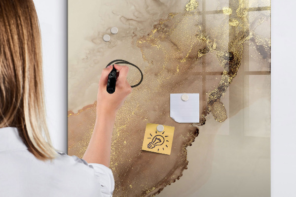 Dry erase board magnetic Stylish board for photos and notes
