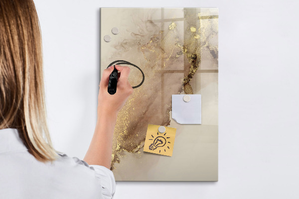 Dry erase board magnetic Stylish board for photos and notes
