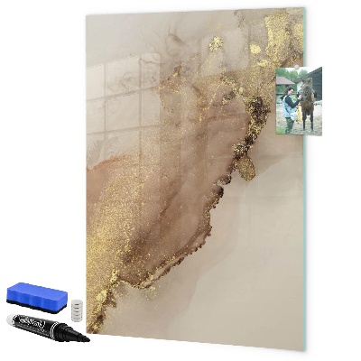 Dry erase board magnetic Stylish board for photos and notes