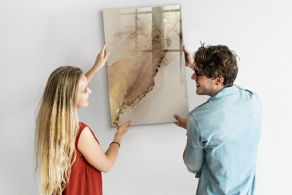 Dry erase board magnetic Stylish board for photos and notes