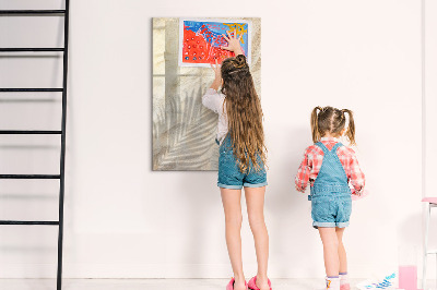Magnetic dry erase board Photo board with accessories