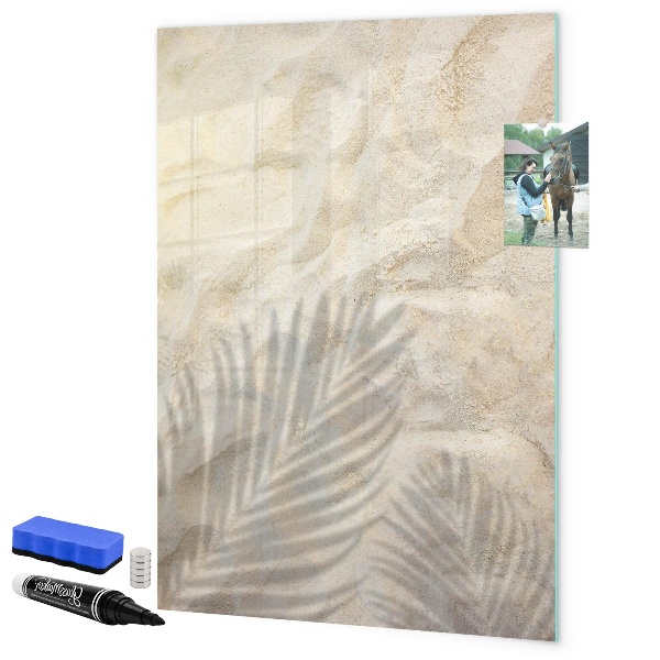 Magnetic dry erase board Photo board with accessories