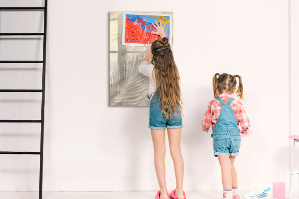 Magnetic dry erase board Photo board with accessories