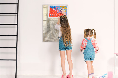 Magnetic dry erase board Photo board with accessories
