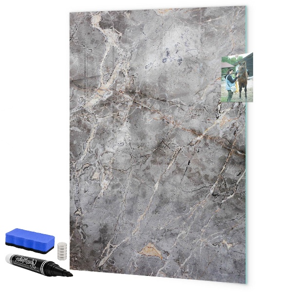 Dry erase board magnetic Memo board with magnets and photos