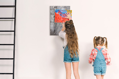 Dry erase board magnetic Memo board with magnets and photos