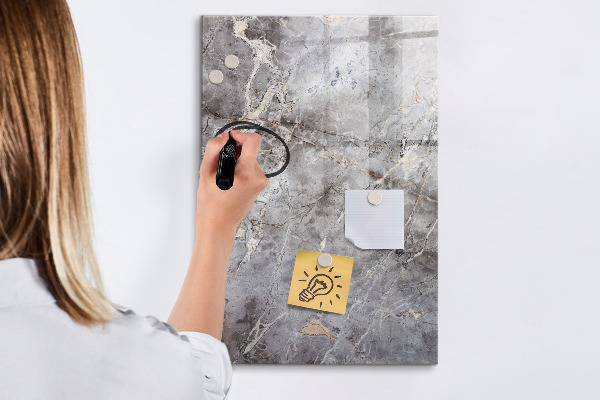Dry erase board magnetic Memo board with magnets and photos