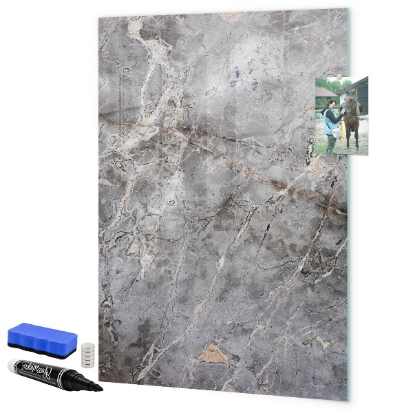 Dry erase board magnetic Memo board with magnets and photos