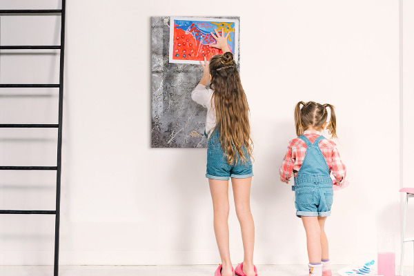 Dry erase board magnetic Memo board with magnets and photos