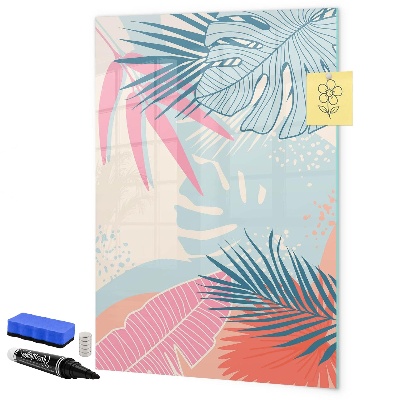 Magnetic dry erase board A colorful board for photos and notes