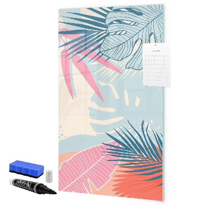 Magnetic dry erase board A colorful board for photos and notes