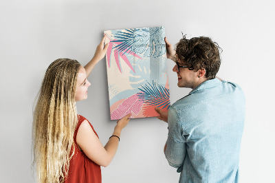 Magnetic dry erase board A colorful board for photos and notes