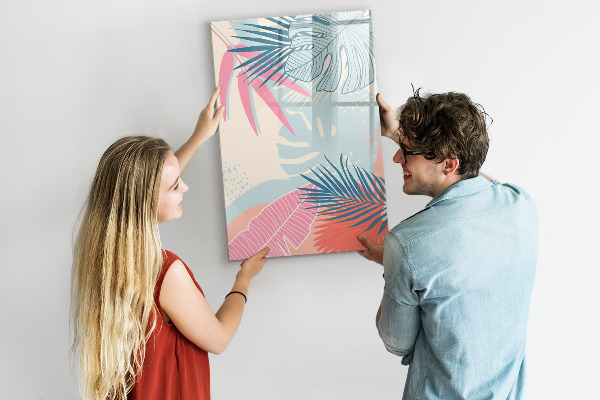 Magnetic dry erase board A colorful board for photos and notes